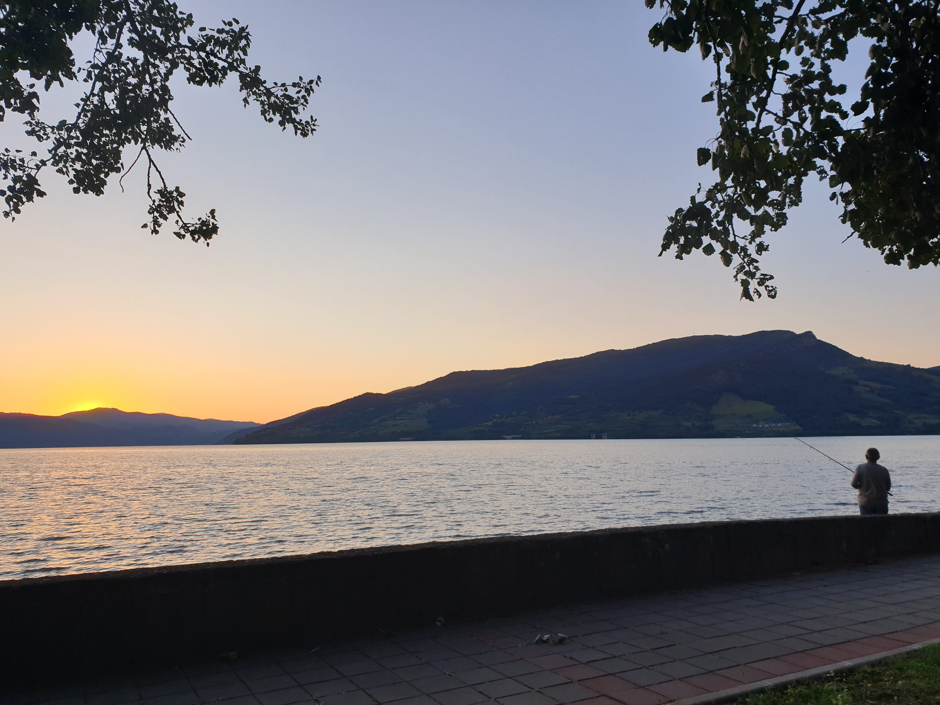 Sunset on Danube river - Donji Milanovac